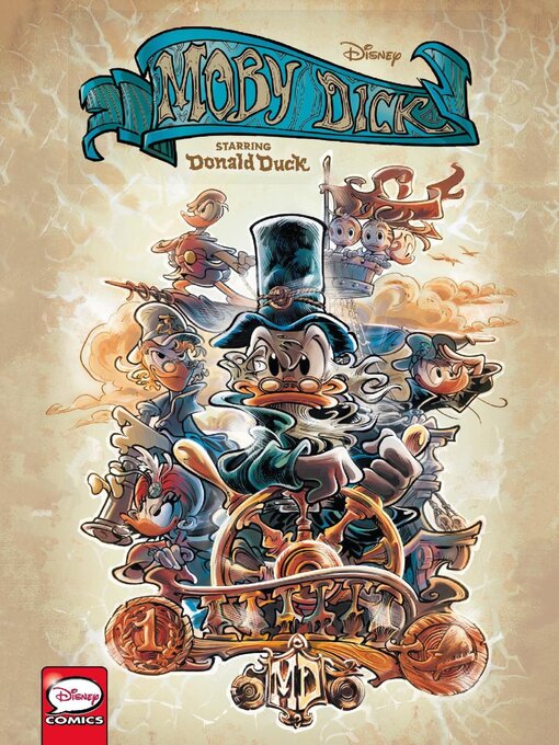 Cover of Moby Dick Starring Donald Duck